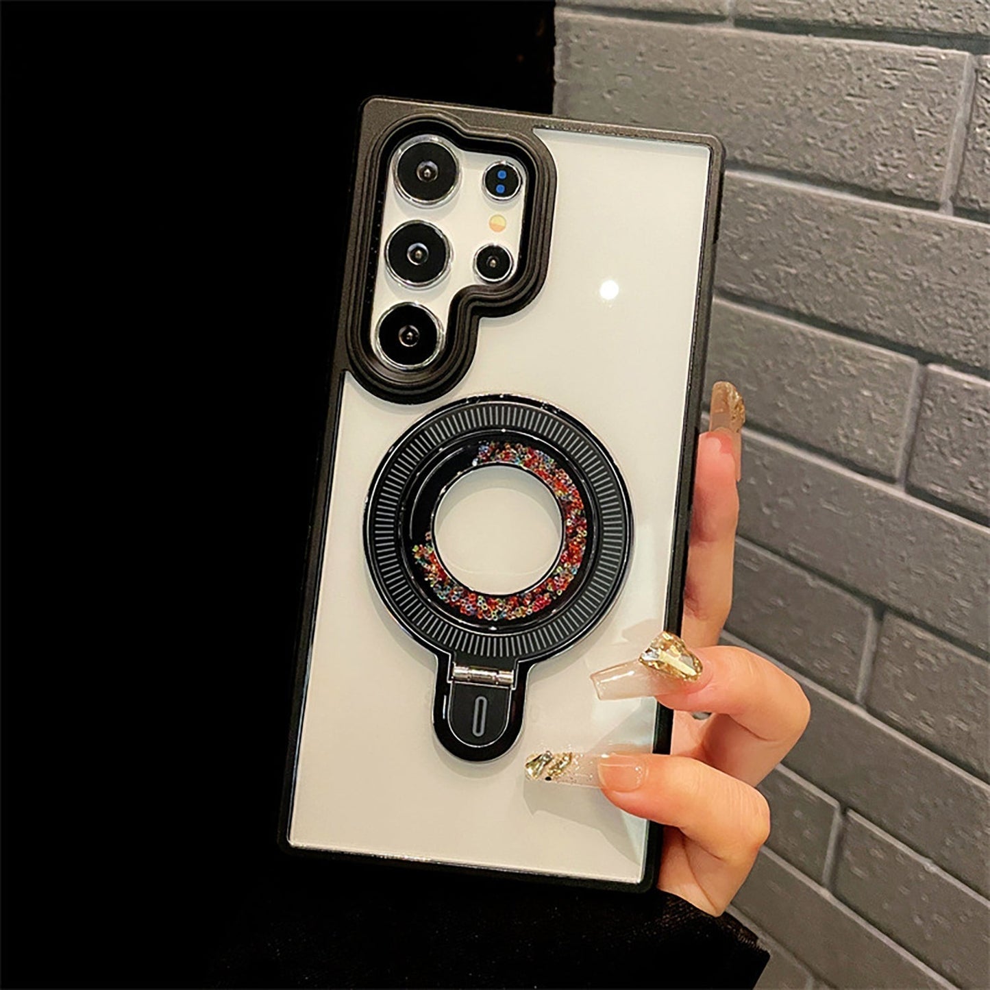 Samsung Galaxy S25 Ultra Glittery magnetic kickstand cover