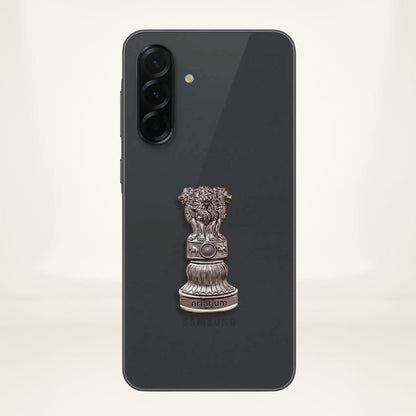 Samsung Galaxy A36 5G Compatible Satyamev Jayate 3D Metal Emblem Sticker