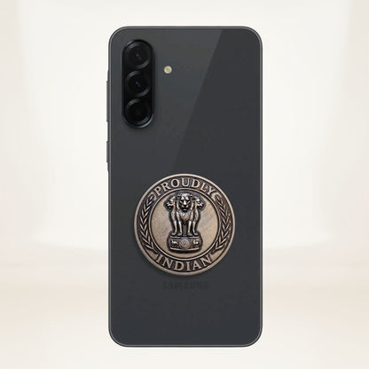 Samsung Galaxy A36 5G Compatible Satyamev Jayate 3D Metal Emblem Sticker