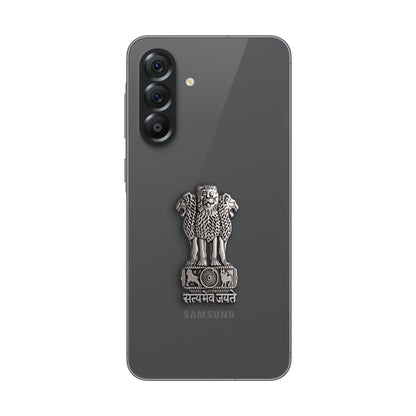 Samsung Galaxy A36 5G Compatible Satyamev Jayate 3D Metal Emblem Sticker