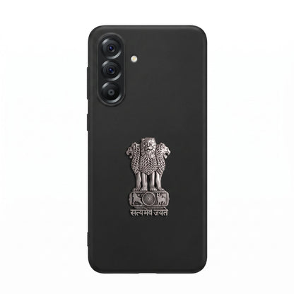 Samsung Galaxy A36 5G Compatible Satyamev Jayate 3D Metal Emblem Sticker