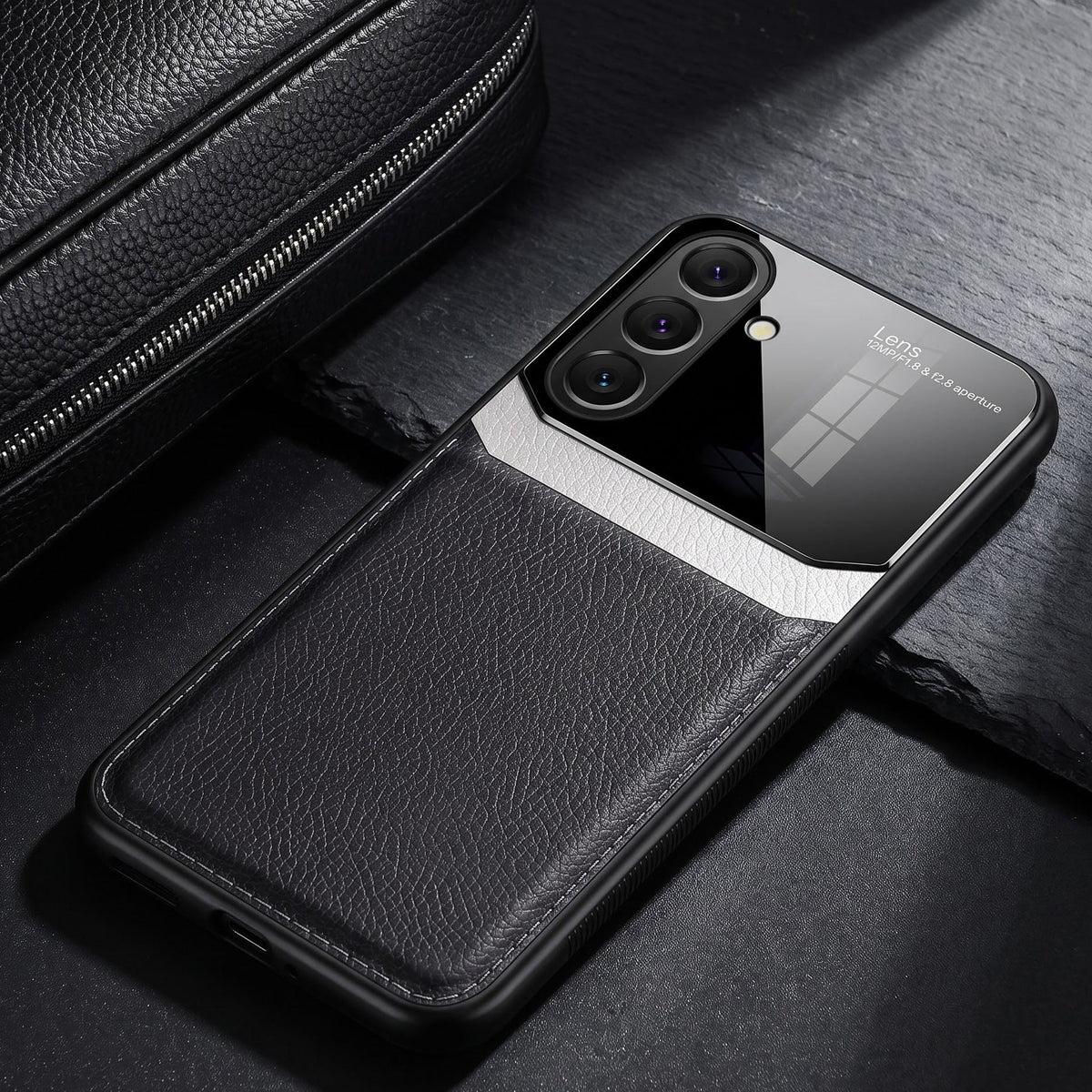 Samsung Galaxy A27 5G Premium Leather Lens Protective Case