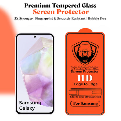 Samsung Galaxy A54 5G Premium Leather AutoFocus Ring Case