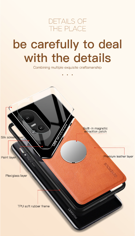 Oppo Reno 10 5G Luxury Generous® Leather Protective Back Case