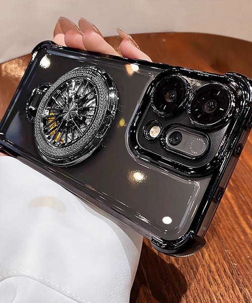 Oppo Reno 14 Pro 5G Premium Stress Buster Wheel Rotating Shockproof Airbags Case