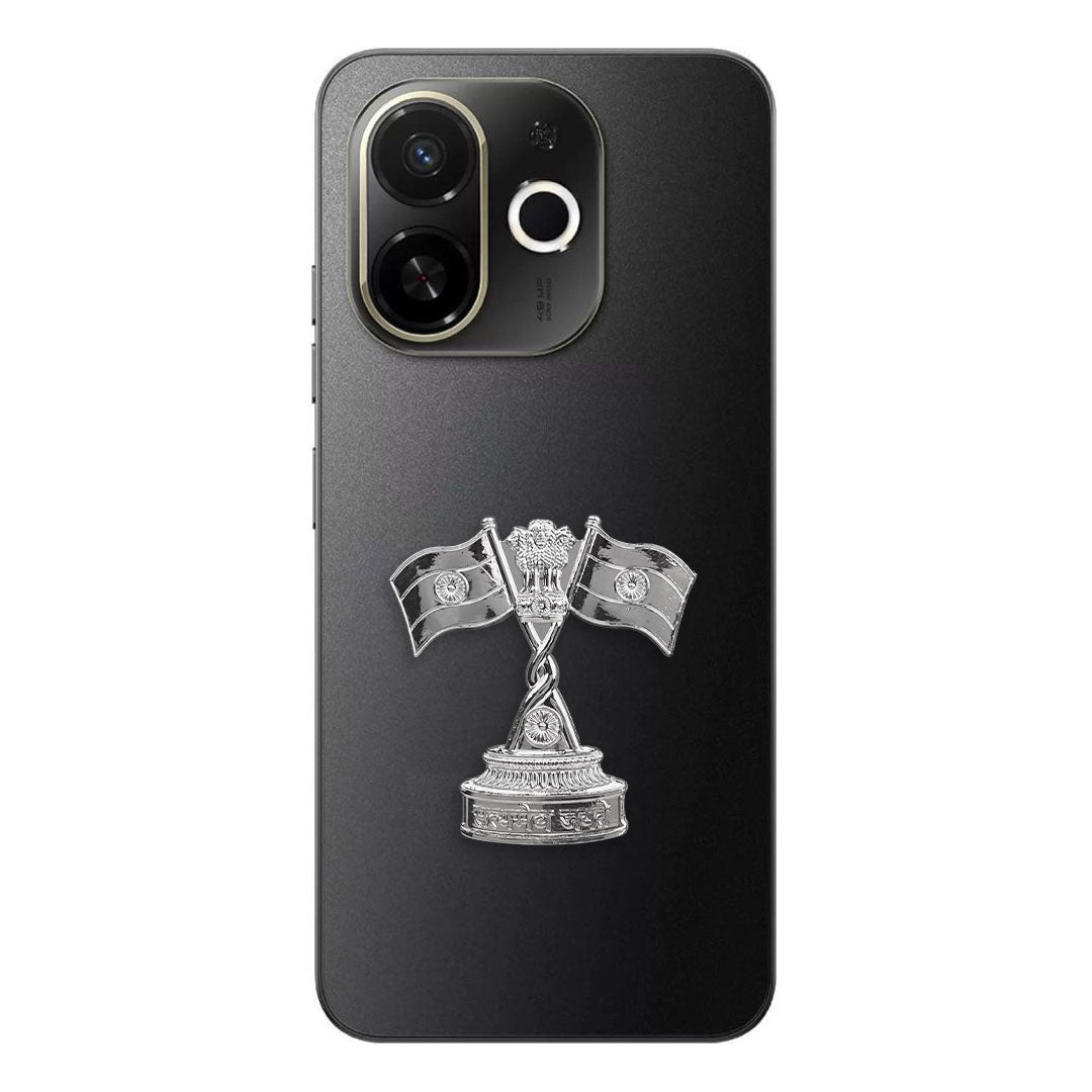 Tecno Spark 30C 5G Compatible Satyamev Jayate 3D Metal Emblem Sticker