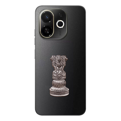Tecno Spark 30C 5G Compatible Satyamev Jayate 3D Metal Emblem Sticker