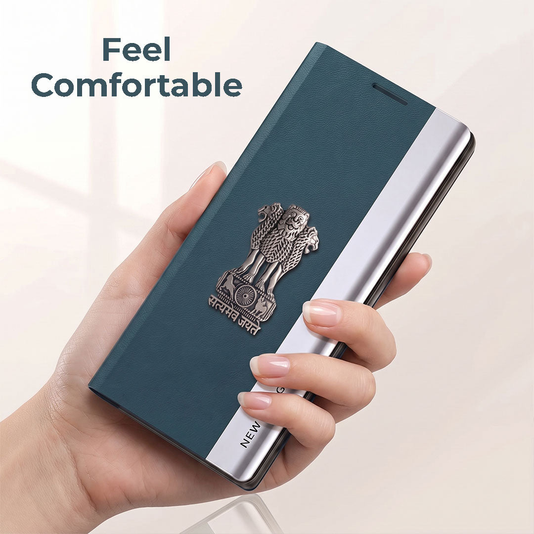 Vivo V60 5G Satyamev Jayate Flip Leather Case