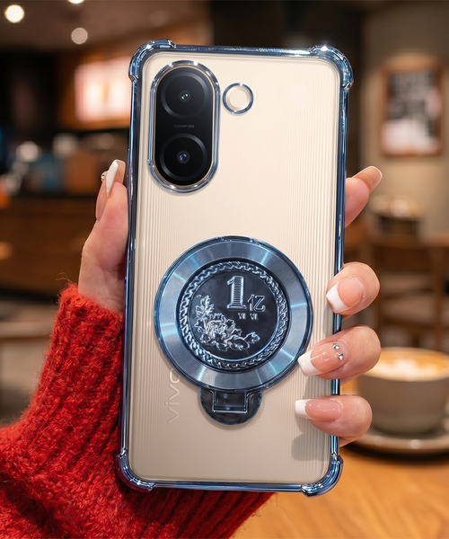 Vivo V60e 5G Premium Billion Wheel Rotating Shockproof Airbags Case