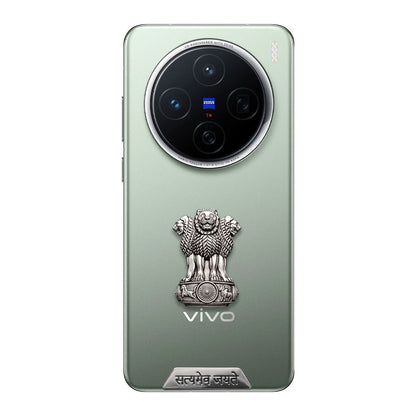 Vivo X200 5G Compatible Satyamev Jayate 3D Metal Emblem Sticker