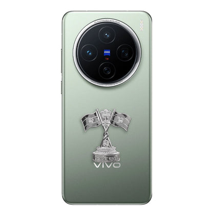 Vivo X200 5G Compatible Satyamev Jayate 3D Metal Emblem Sticker