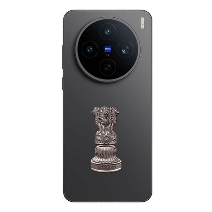 Vivo X200T 5G Compatible Satyamev Jayate 3D Metal Emblem Sticker