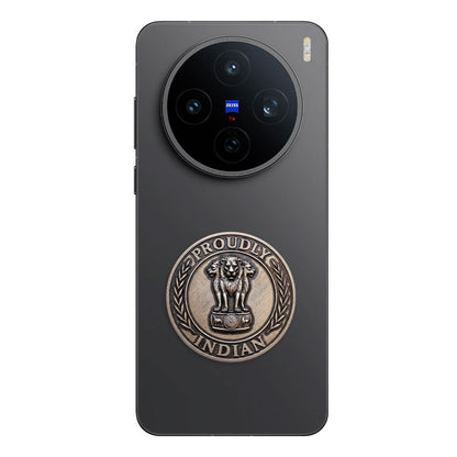 Vivo X200T 5G Compatible Satyamev Jayate 3D Metal Emblem Sticker