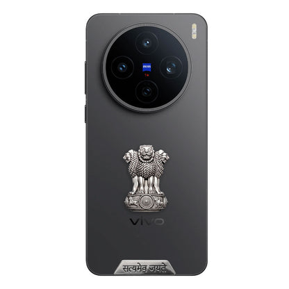 Vivo X200T 5G Compatible Satyamev Jayate 3D Metal Emblem Sticker