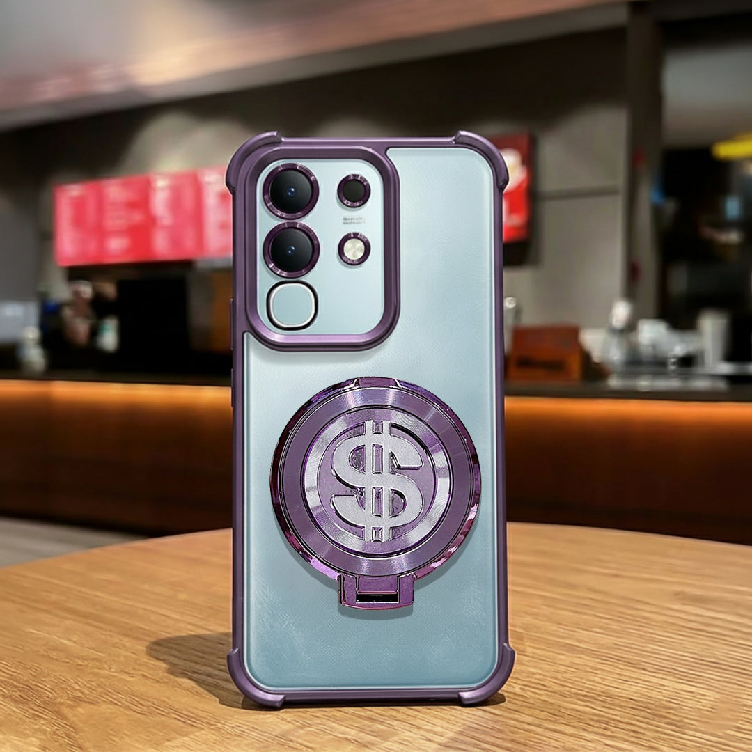 Vivo T4x 5G Four Corner Airbags 100% Original Astro Money Magnet Rotating Dollar Case