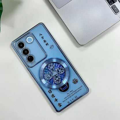 Vivo V27 5G Rich Manifestation Reflective Fidget Rotating Back Case