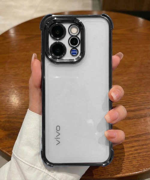 Vivo V70 Elite 5G Transparent Shockproof Case With Airbag Corners