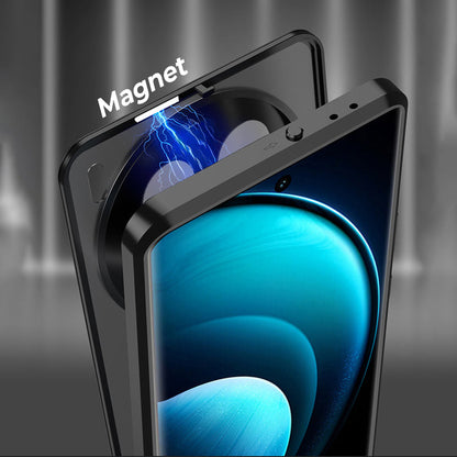 Vivo X200 Pro 5G Aluminium Metal Bumper Shield Transparent Back Case