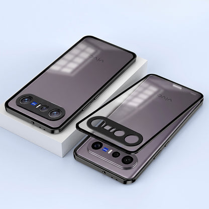 Vivo X300 FE 5G Aluminium Metal Bumper Shield Transparent Back Case