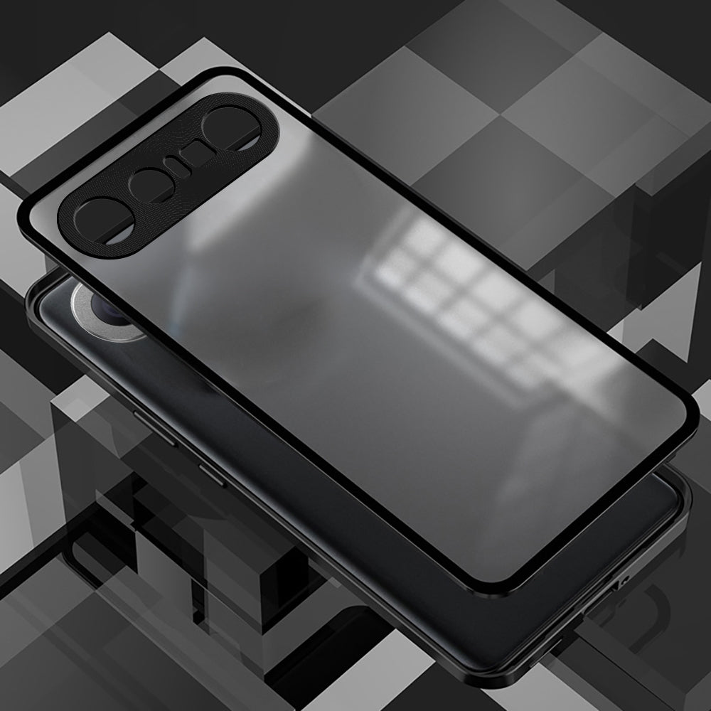 Vivo X300 FE 5G Aluminium Metal Bumper Shield Transparent Back Case