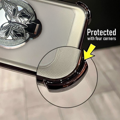 Vivo Y200 5G Premium Butterfly Stand Airbags Case