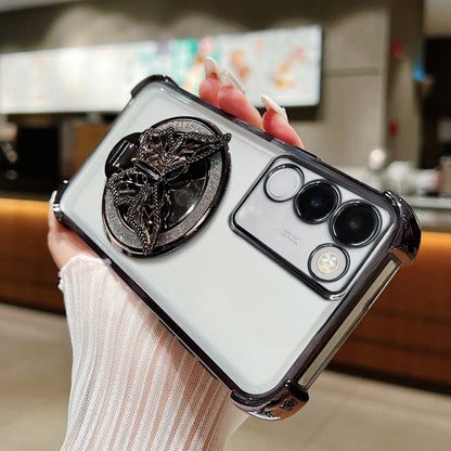 Vivo Y200 5G Premium Butterfly Stand Airbags Case