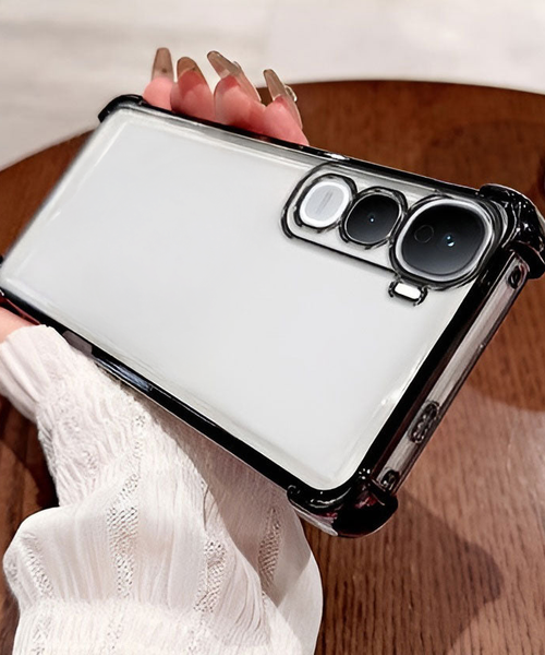 Vivo Y400 Pro 5G Transparent Shockproof Case With Airbag Corners