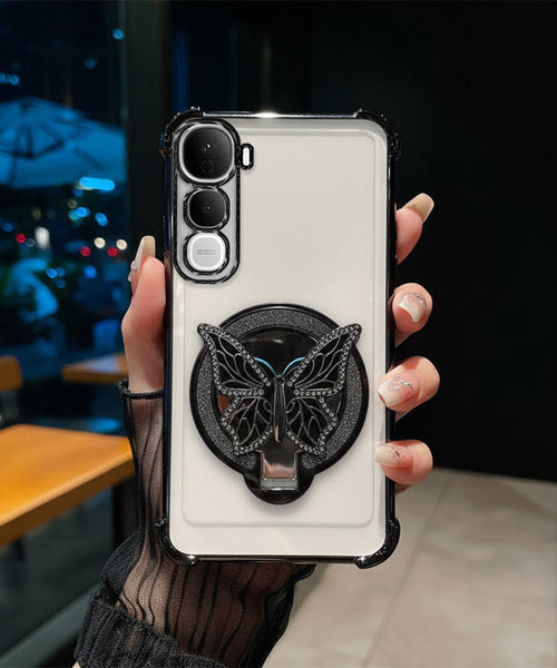 Vivo Y400 Pro 5G Premium Butterfly Stand Airbags Case