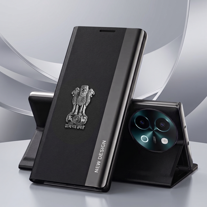 Vivo Y58 5G Satyamev Jayate Flip Leather Case