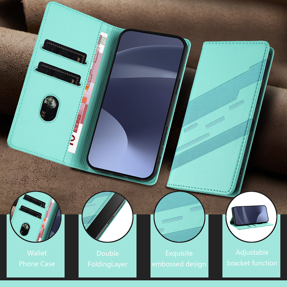 Vivo T4 5G phone case with magnetic closure and vintage style