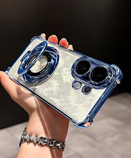 Vivo T4 Pro 5G Original Luxury Magnifier Ring Stand Shockproof Airbags Corner Case