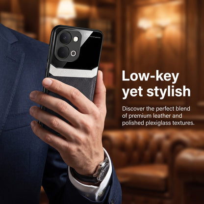 Vivo T5x 5G Premium Leather Lens Protective Case