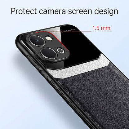 Vivo T5x 5G Premium Leather Lens Protective Case