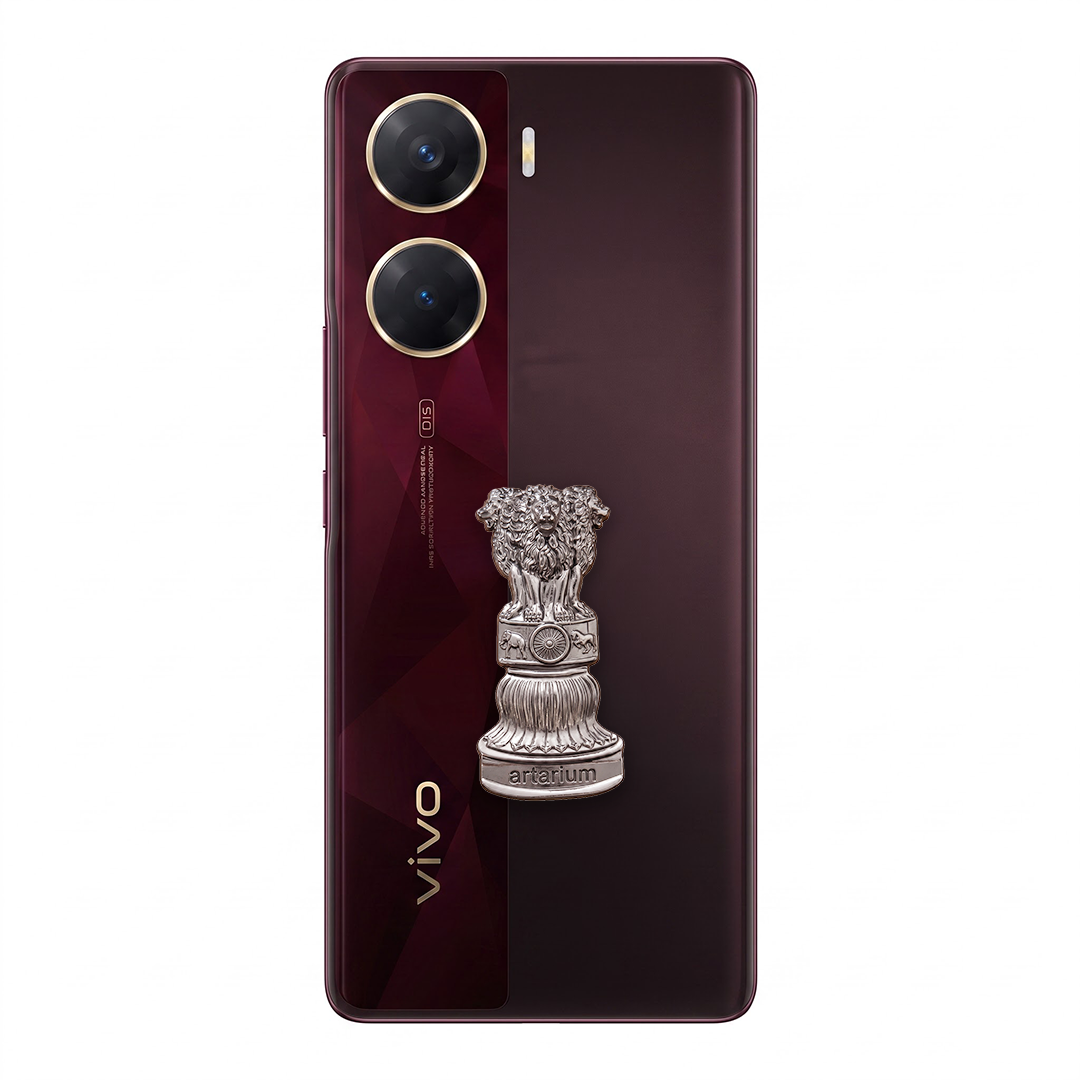 Vivo V29e 5G Compatible Satyamev Jayate 3D Metal Emblem Sticker