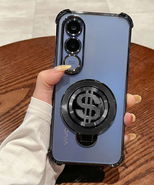 Vivo V70 FE 5G Four Corner Airbags 100% Original Astro Money Magnet Rotating Dollar Case