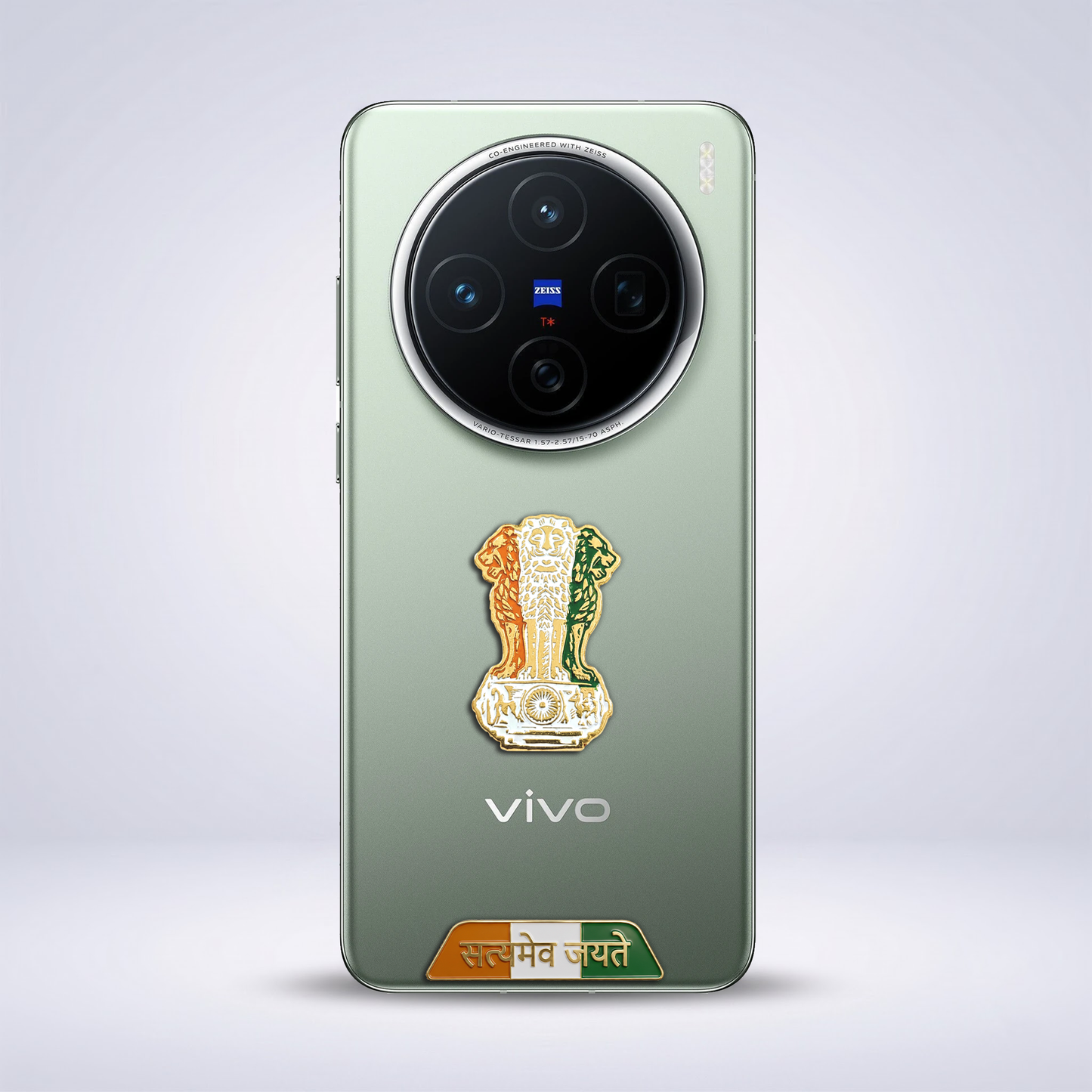 Vivo X200 5G Compatible Satyamev Jayate 3D Metal Emblem Sticker