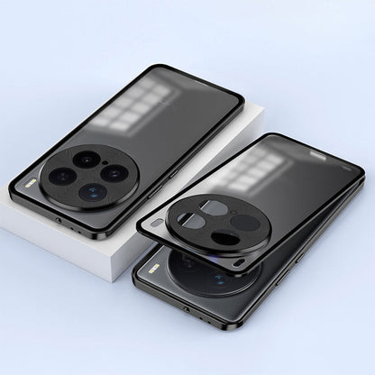 Vivo X200 Pro 5G Aluminium Metal Bumper Shield Transparent Back Case