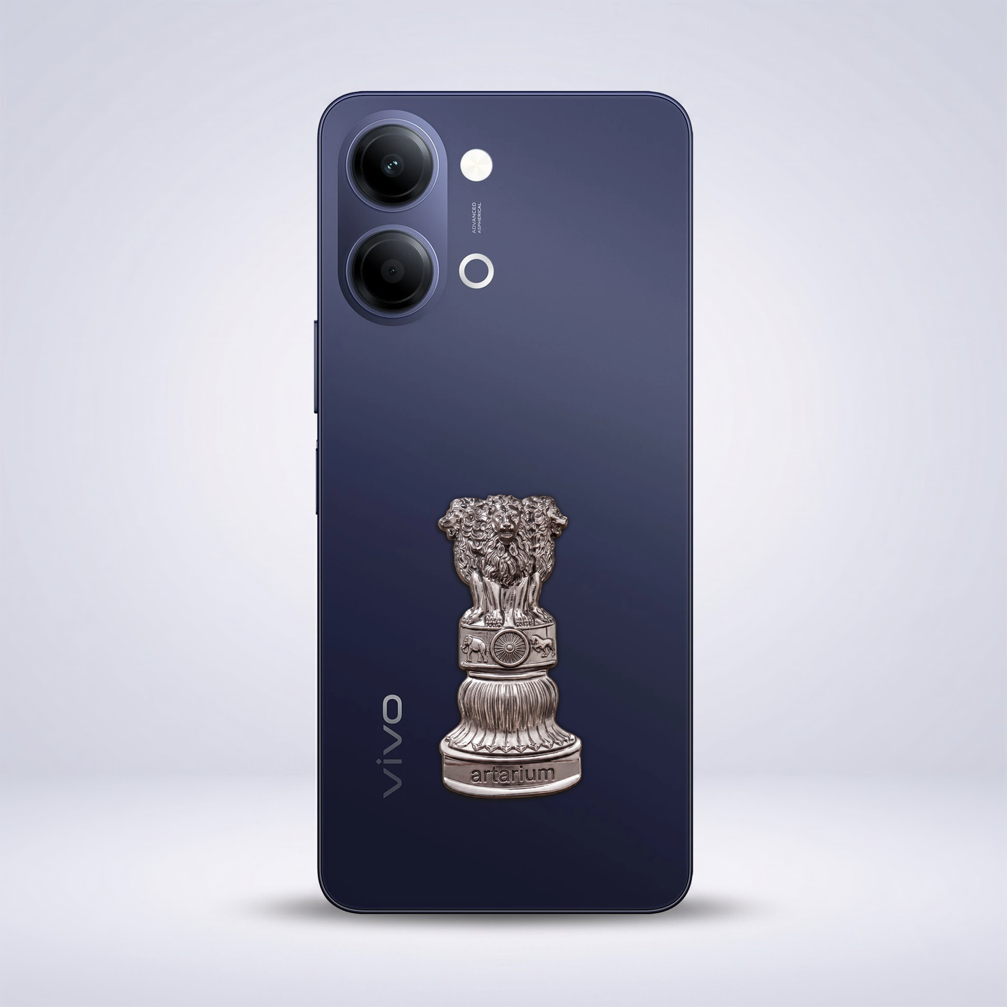 Vivo Y21 5G Compatible Satyamev Jayate 3D Metal Emblem Sticker