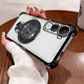 Vivo Y400 Pro 5G Luxury Four Corner Invincible Bracket Ring Stand Case