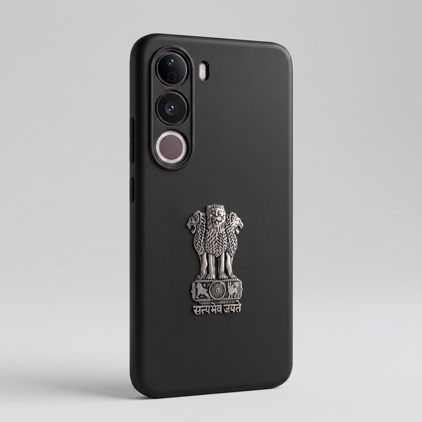 Vivo Y400 Pro 5G Compatible Satyamev Jayate 3D Metal Emblem Sticker