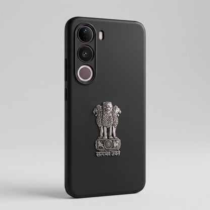 Vivo Y400 Pro 5G Compatible Satyamev Jayate 3D Metal Emblem Sticker