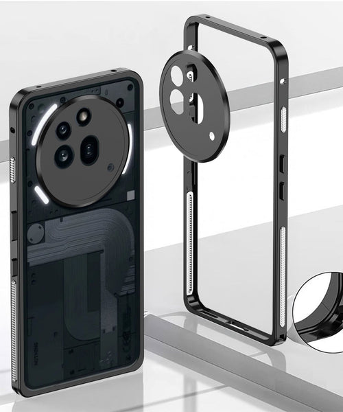 Nothing Phone 3a Pro 5G Aluminium Metal Frame Case With Metal Camera Lens Protection