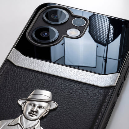 Vivo V60 5G Shaheed Bhagat Singh 3D Metal Leather Back Case