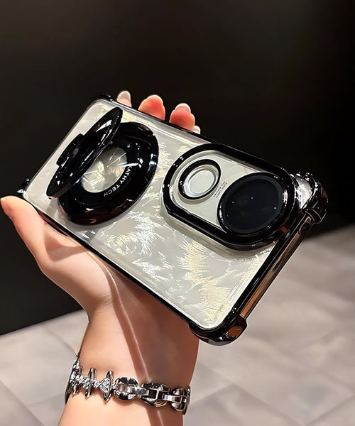 Vivo V50 5G Original Luxury Magnifier Ring Stand Shockproof Airbags Corner Case