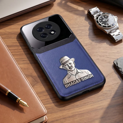 Oppo F31 Pro+ 5G Shaheed Bhagat Singh 3D Metal Leather Back Case