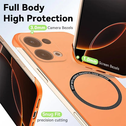 Oppo Reno13 5G Frameless Magnetic Wireless Charging Case — Ultra-Slim Clear MagSafe Compatible Cover
