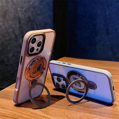iPhone 16 Pro / 16 Pro Max Luxury Duck Ring Stand Shockproof Magnetic Case