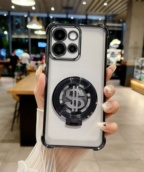 Motorola Edge 50 Neo 5G Four Corner Airbags 100% Original Astro Money Magnet Rotating Dollar Case