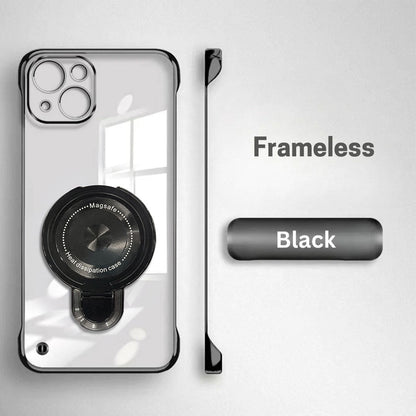 iPhone 15 Plus Phone case with MagSafe ring on a light gray background