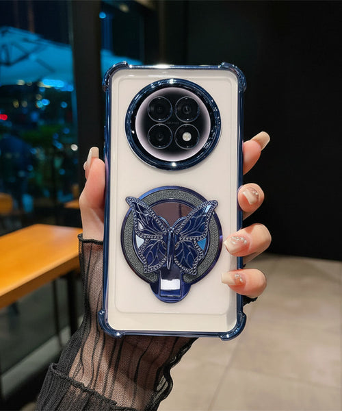 Oppo F31 Pro+ 5G Premium Butterfly Stand Airbags Case (Buy 1 Get 1 Free Surprise Cover)